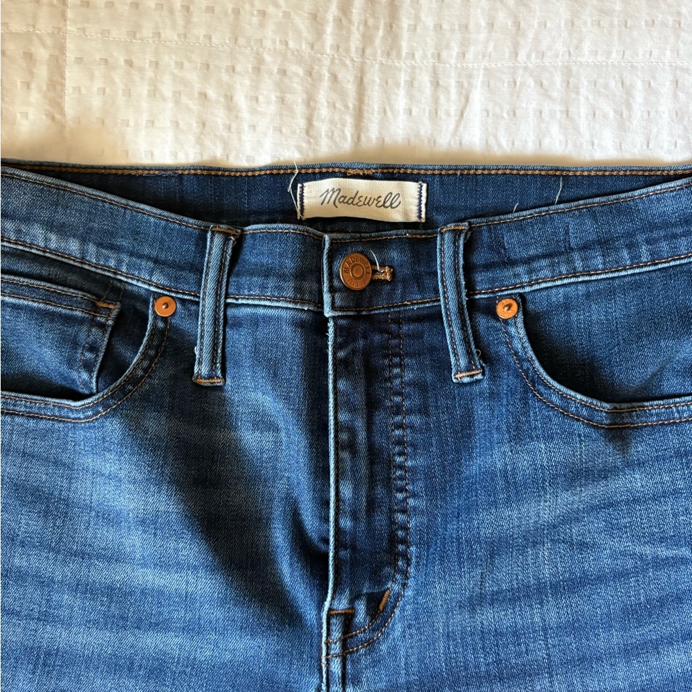Madewell 10 inch high rise Skinny 29 Blue Skinny Jeans with Classic Fading